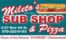 Mileto's Sub Shop and Pizza Apparel Store